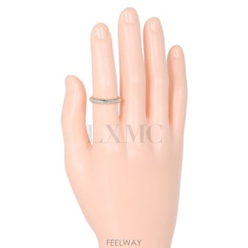 미스코코♥티파니 투게더 밀그레인 밴드링 반지 플래티늄 옐로우골드 두께 4MM