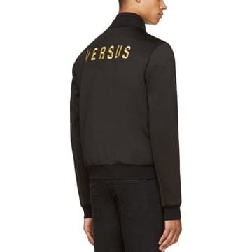 (당일배송) 베르수스 베르사체 블랙 골드 네오프렌 패딩 집업 자켓