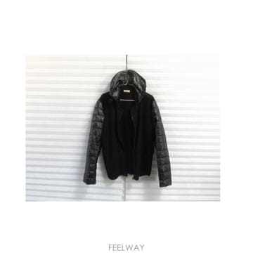 LANVIN 랑방 스포츠 구스다운 믹스 후드 집업 자켓