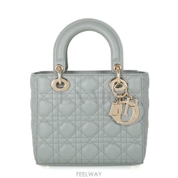 디올 LADY DIOR 레이디디올 스몰백 스톤 그레이 까나쥬 크로스