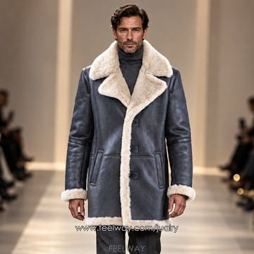 Sublime Mouton Lambskin Shearing Coat