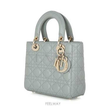 미스코코♥디올 LADY DIOR 레이디디올 스몰백 스톤 그레이 까나쥬 크로스
