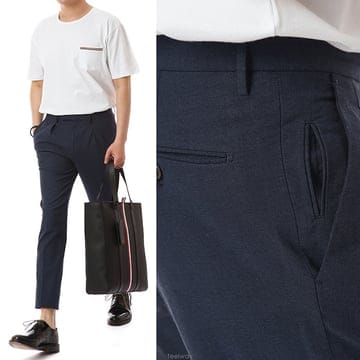 인코텍스 투턱테이퍼드 아이스코튼팬츠