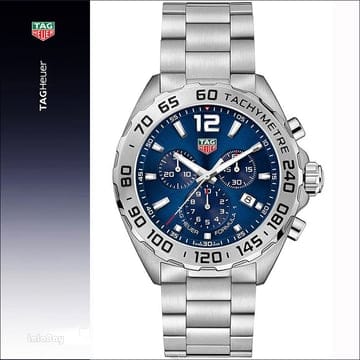 태그호이어 포뮬러1 블루 크로노 쿼츠 44mm 메탈밴드 CAZ101K.BA0842