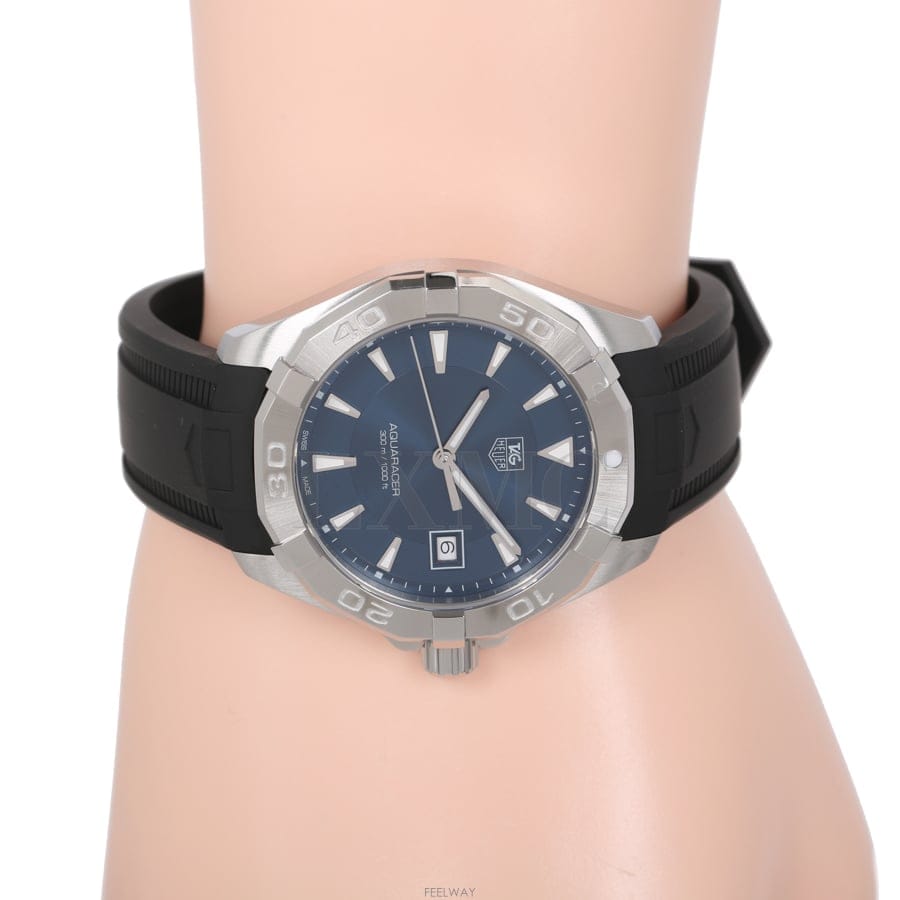 태그호이어 아쿠아레이서 청판 스틸 41mm
