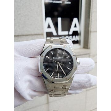 당일 *ALA* 오데마피게 로얄오크 15500ST 41mm 스틸 블랙판