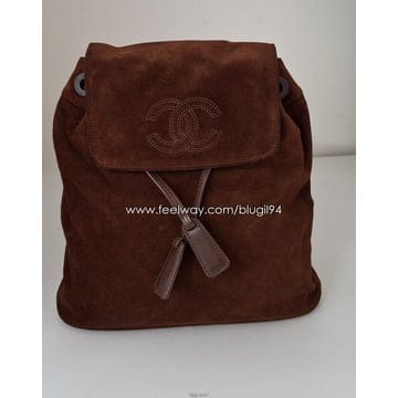 CHANEL ��Ƽ�� ���� ���ڸ�ũ �����̵� ���� VINTAGE CHANEL COCO MARK SUEDE BACKPACK��Ƽ�� ���� ���ڸ�ũ �����̵� ���� VINTAGE CHANEL COCO