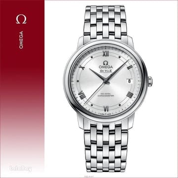 오메가 드빌 프레스티지 코-액시얼 36.8MM 화이트 424.10.37.20.04.001