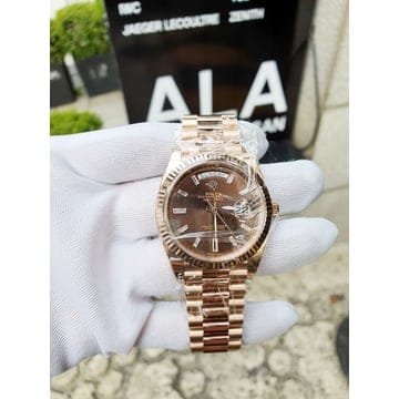로렉스 데이데이트 로즈골드 올리브그린 40mm