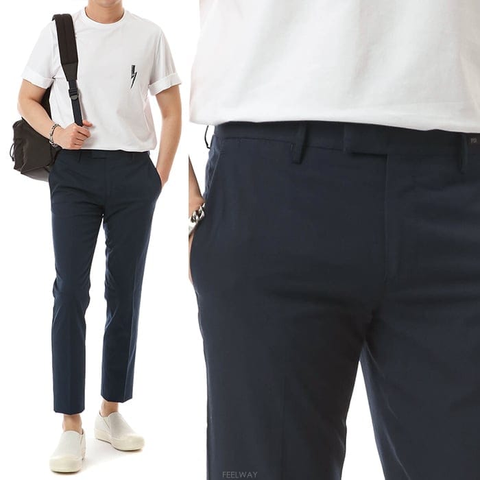 《원사이즈SALE》 PT01 스키니핏패턴스트레치코튼슬렉스