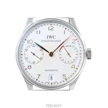 [탑타임] IWC 포르투기저 스틸 세븐데이즈 골드핸즈 42mm IW500114