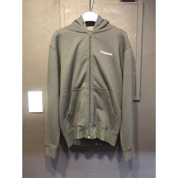 당일 *ALA* SALE 발렌시아가 백 로고 후드 집업