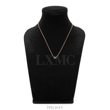 에르메스 팝아슈 목걸이 블랙 골드 네크리스 H147992FO03
