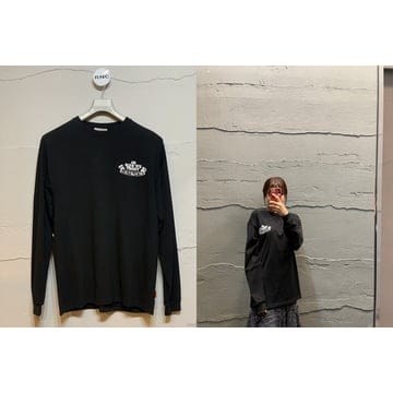 [ RNC ]GCDS 블랙 긴팔티 FW17U020016 02