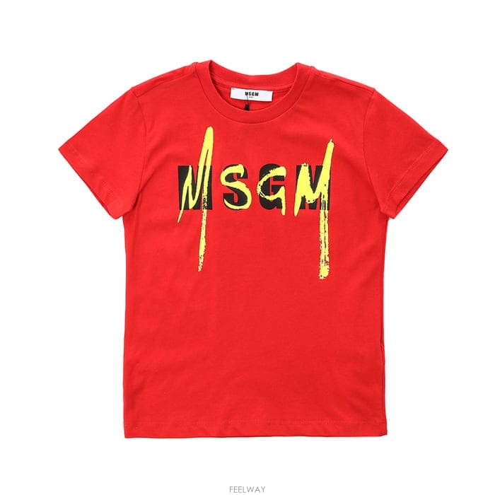 《당일발송》 MSGM키즈 네온로고 반팔티셔츠(12~14A)
