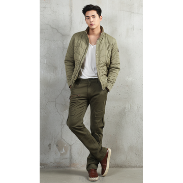 남자부츠 UTTERO  Men Slip-On Chukka Sneaker militare