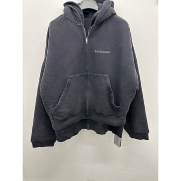 26SS 발렌시아가 더블레이어드 후드집업 자켓