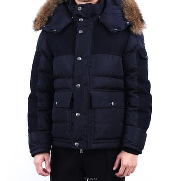 몽클레어 ALPHAND 로고 후드 퍼 다운 패딩 점퍼 4187325 54155 743