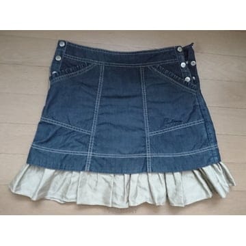 2회착용)버버리키즈 데님스커트10A