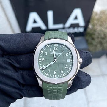 당일 *ALA* 파텍필립 아쿠아넛 화이트골드 42mm “수류탄" 그린