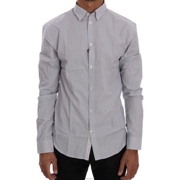 Frankie Morello Frankie Morello blu small check shirtFrankie Morello blu small check shirt