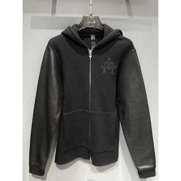 26SS 크롬하츠 레더 후드 집업 자켓