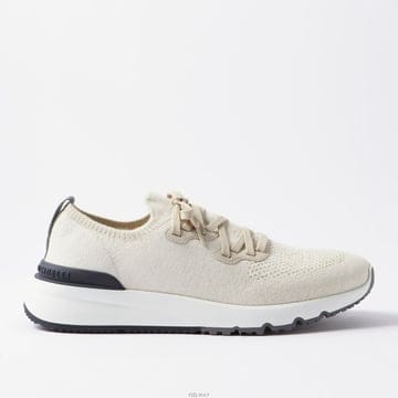 브루넬로쿠치넬리 니트 스니커즈 베이지  MZUKISO250 CW751