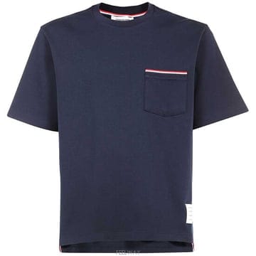 [톰브라운] MJS183A 07323 415 포켓 오버핏 쇼츠 반팔티