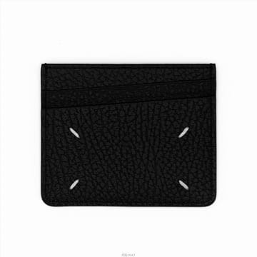 (당일) 25SS 메종 마르지엘라 스티치 그레인 레더 블랙 카드지갑 SA1VX0006 P4