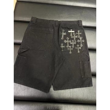 26FW 크롬하츠 크로스 패치 반바지