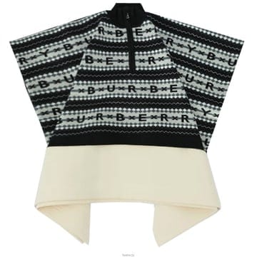 22FW 키즈 페어 아일 패턴 로고 울 케이프 8057783