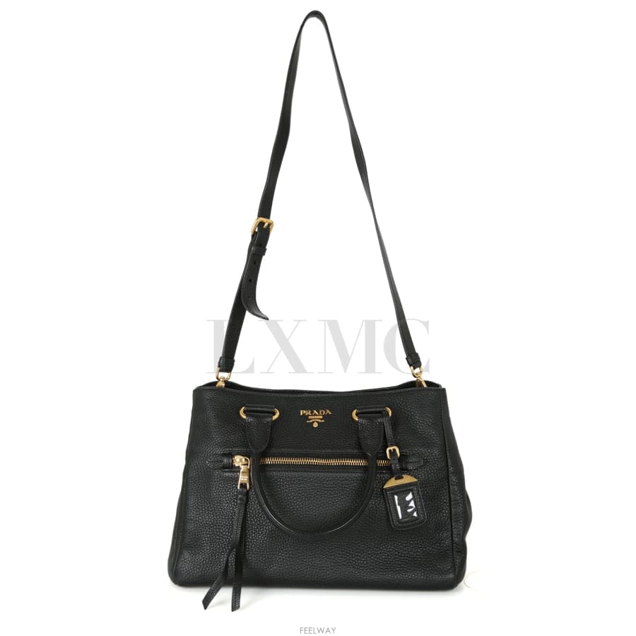 PRADA 비텔로다이노 토트백 겸 숄더백