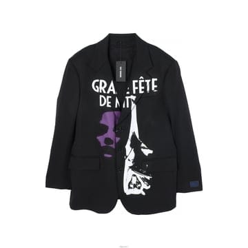 라프 시몬스 Uniform Pockets Print 오버사이즈 블레이져 222-M545C-30001-0099