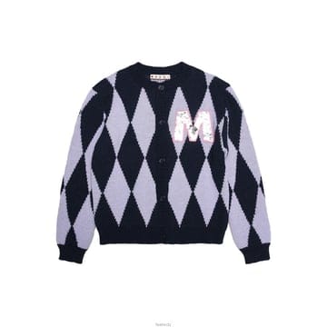 22FW 키즈 로고 패치 울 가디건 M00521 M00MM 0M803