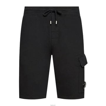 CP컴퍼니 렌즈 와펜 경량 반바지 블랙