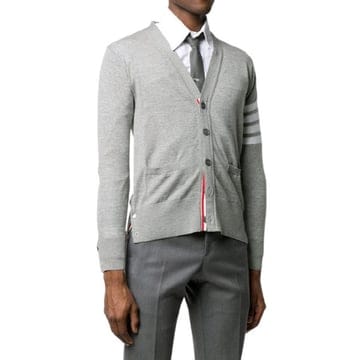 [THOM BROWNE] 메리노울 클래식 브이넥 가디건 MKC002A Y1014 058