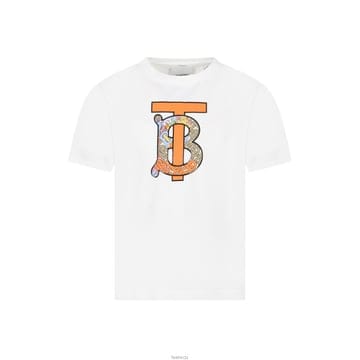 23SS 키즈 TB 로고 티셔츠 화이트 8061416