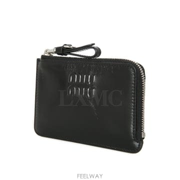 미스코코♥미우미우 5MB006 아이코닉 지퍼 카드 홀더 명함 지갑