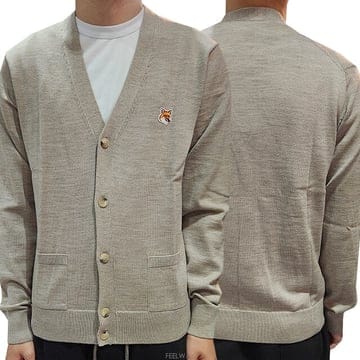 더팩토리 메종키츠네 폭스 헤드 가디건 GU00542KT1036 H250
