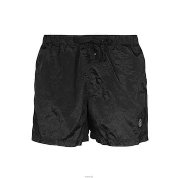 스톤 아일랜드 로고패치 나일론 반바지