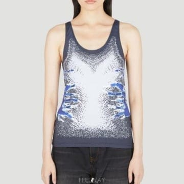 26 FW 와이프로젝트 휘스커 Whisker 프린트 탱크탑 TS88 S25