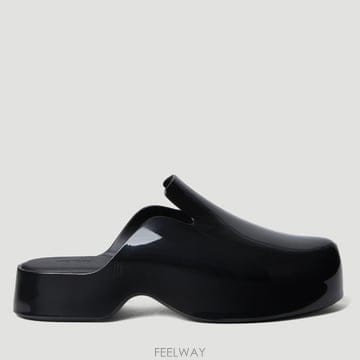 26 FW 멜리사 Zoe 하이샤인 뮬 클로그 샌들 33866 AO134 Black