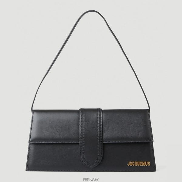 26 FW 자크뮈스 Le Bambino 르 밤비노 롱 레더 숄더백 블랙 22EBAW00013AC01C02 990