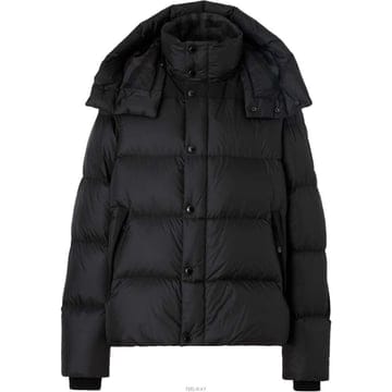 (당일) 23FW 버버리 탈부착 슬리브 블랙 후드 다운 패딩 자켓 8059139 A1189
