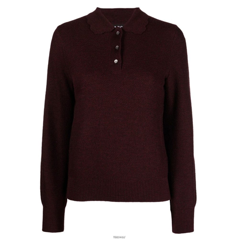 23FW 올리비아 OLIVIA 카라 울 니트 WVBBO F23173 PGB