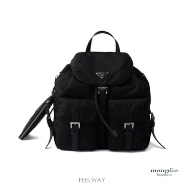 [당일] 26FW 프라다 리나일론 미디움 백팩 블랙 1BZ811 RV44 F0002