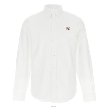 24SS 폭스 헤드 패치 셔츠 화이트 LM00404WC2010 P100