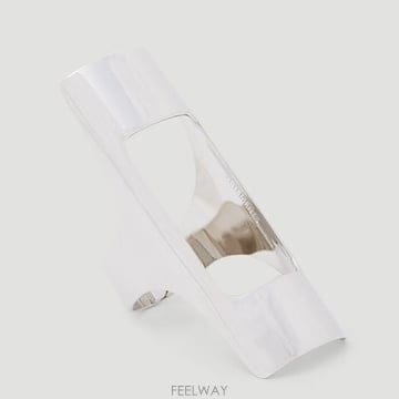 26 FW 베트멍 라이터 홀더 모티프 컷아웃 실버톤 링 UE54RI140S 5100