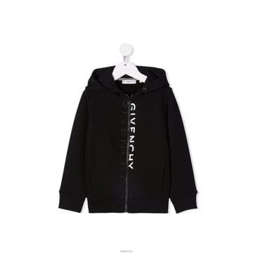 지방시 더블 로고 후드집업 블랙