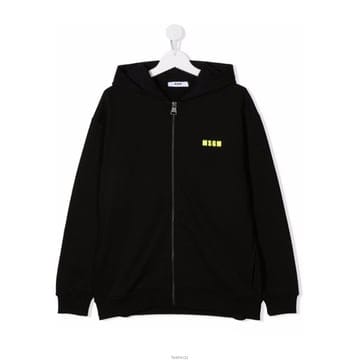 엠에스지엠 키즈 로고 프린트 집업 후디